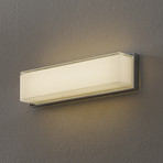 Helestra Cosi LED-Wandleuchte rechteckig chrom