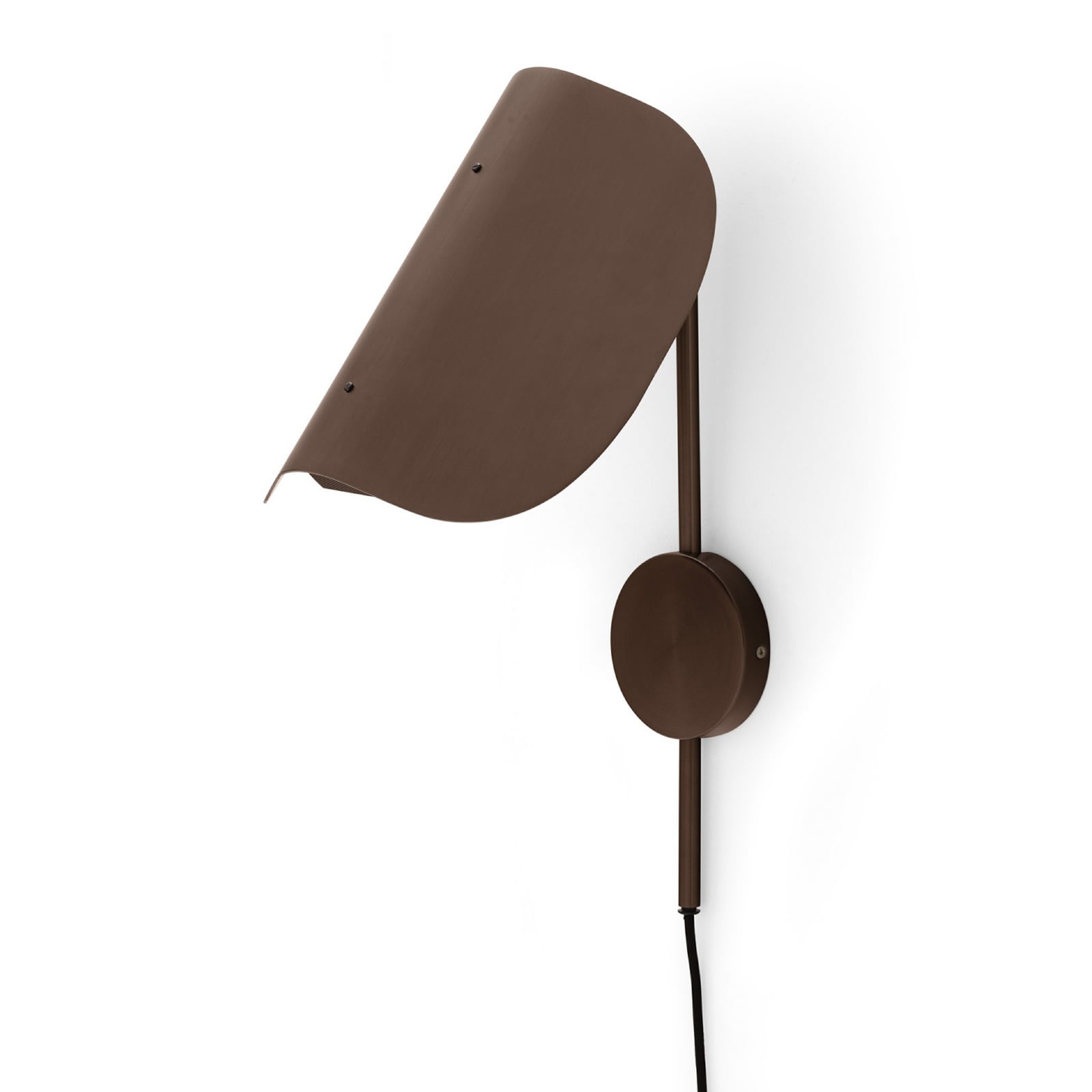 Audo wandlamp Wing, brons, 47 cm, stekker, verstelbaar Audo wandlamp Wing, brons, 47 cm, stekker, verstelbaar