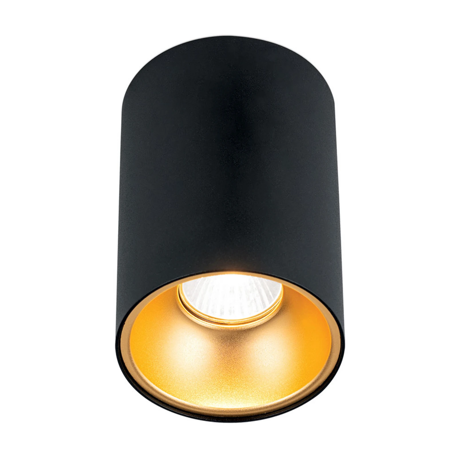 Plafondspot Starlight, rond, zwart