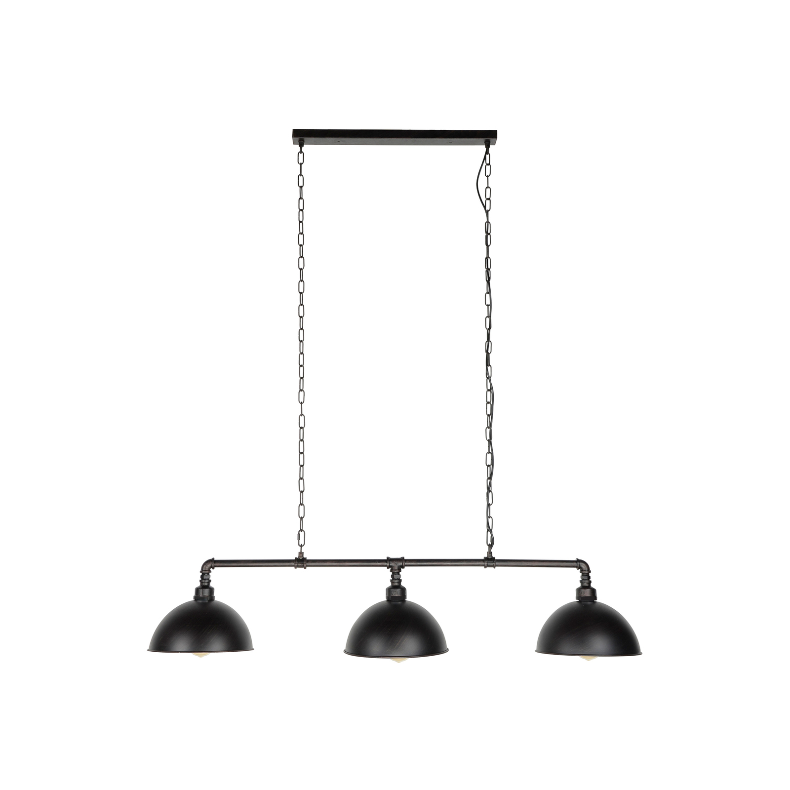Hanglamp Vanderbrock, zwart, 3-lamps