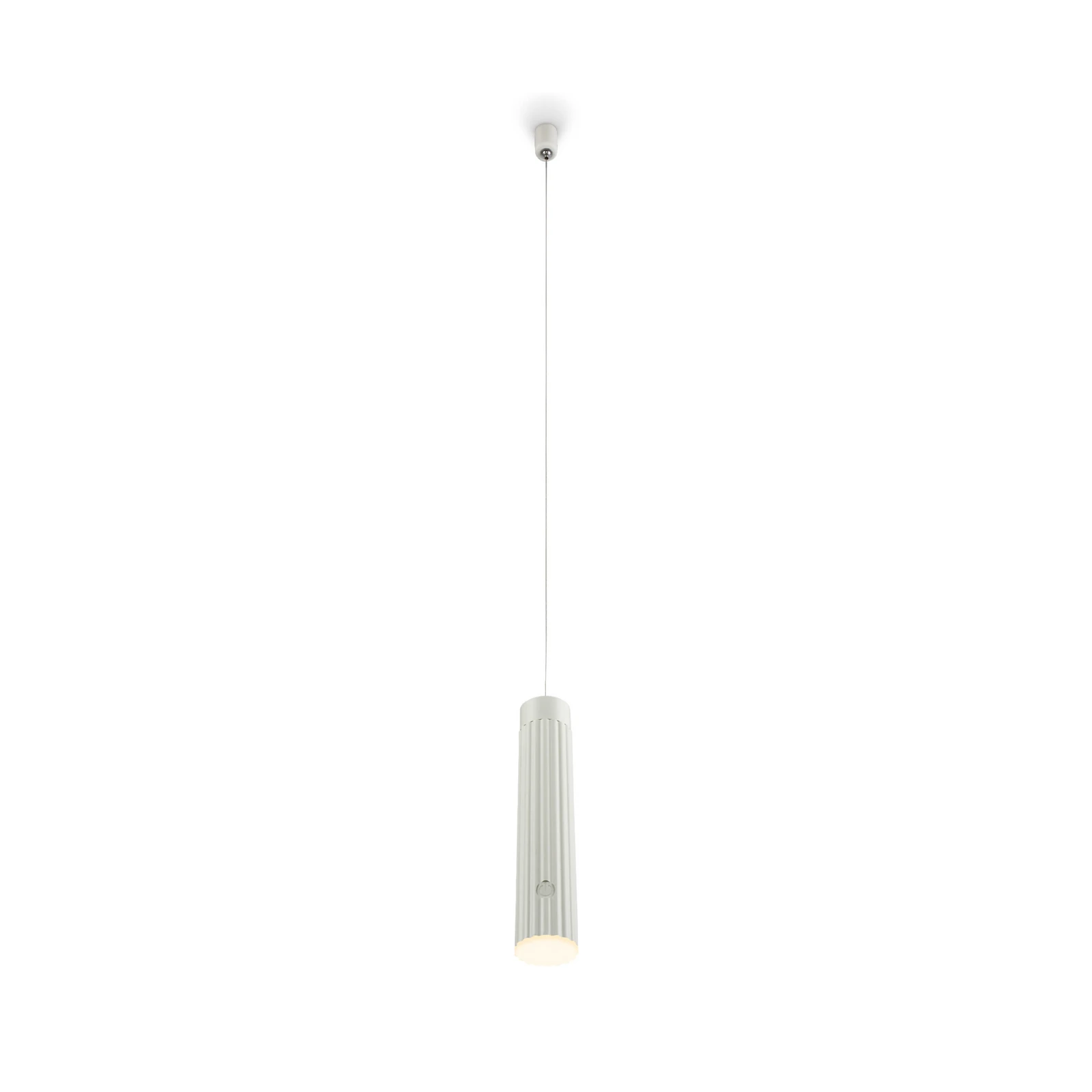 Candeeiro suspenso LED recarregável Hang, branco, em plástico, regulável