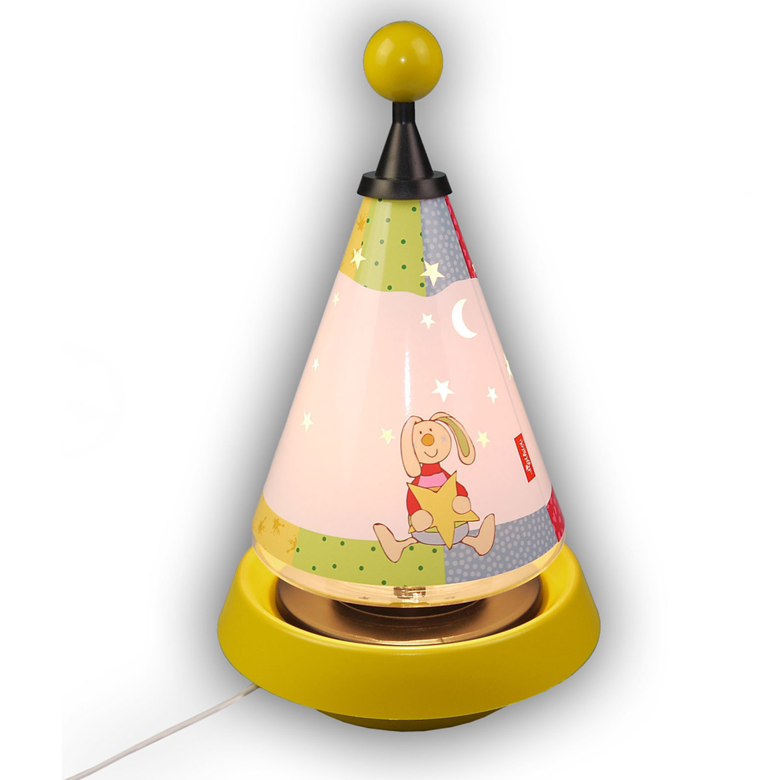 Carrousel Rainbow Rabbit bordslampa och nattlampa