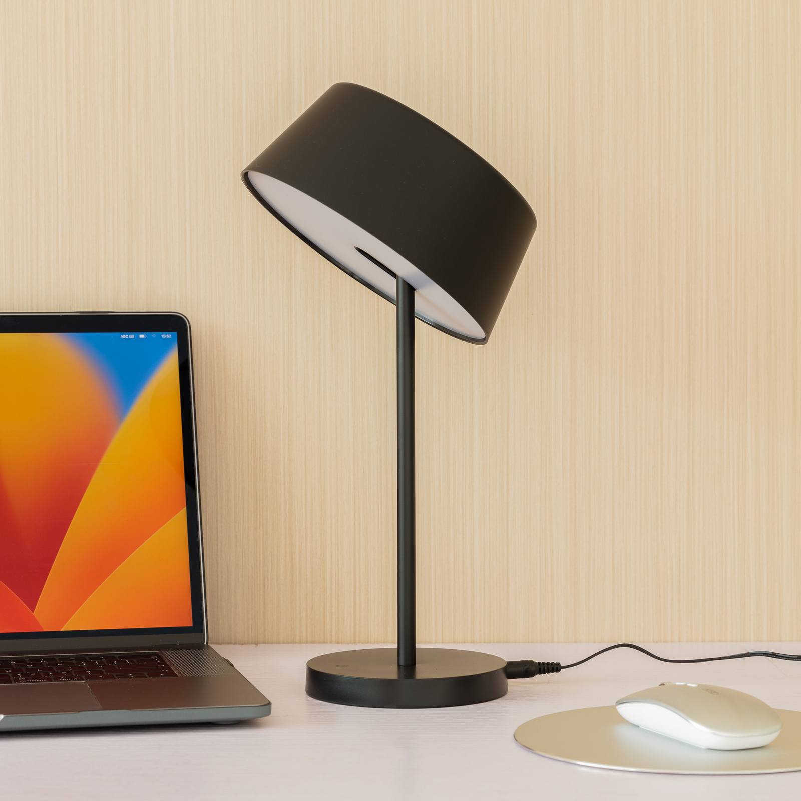 Milica LED Lampe de Table Dim. Black - Lindby