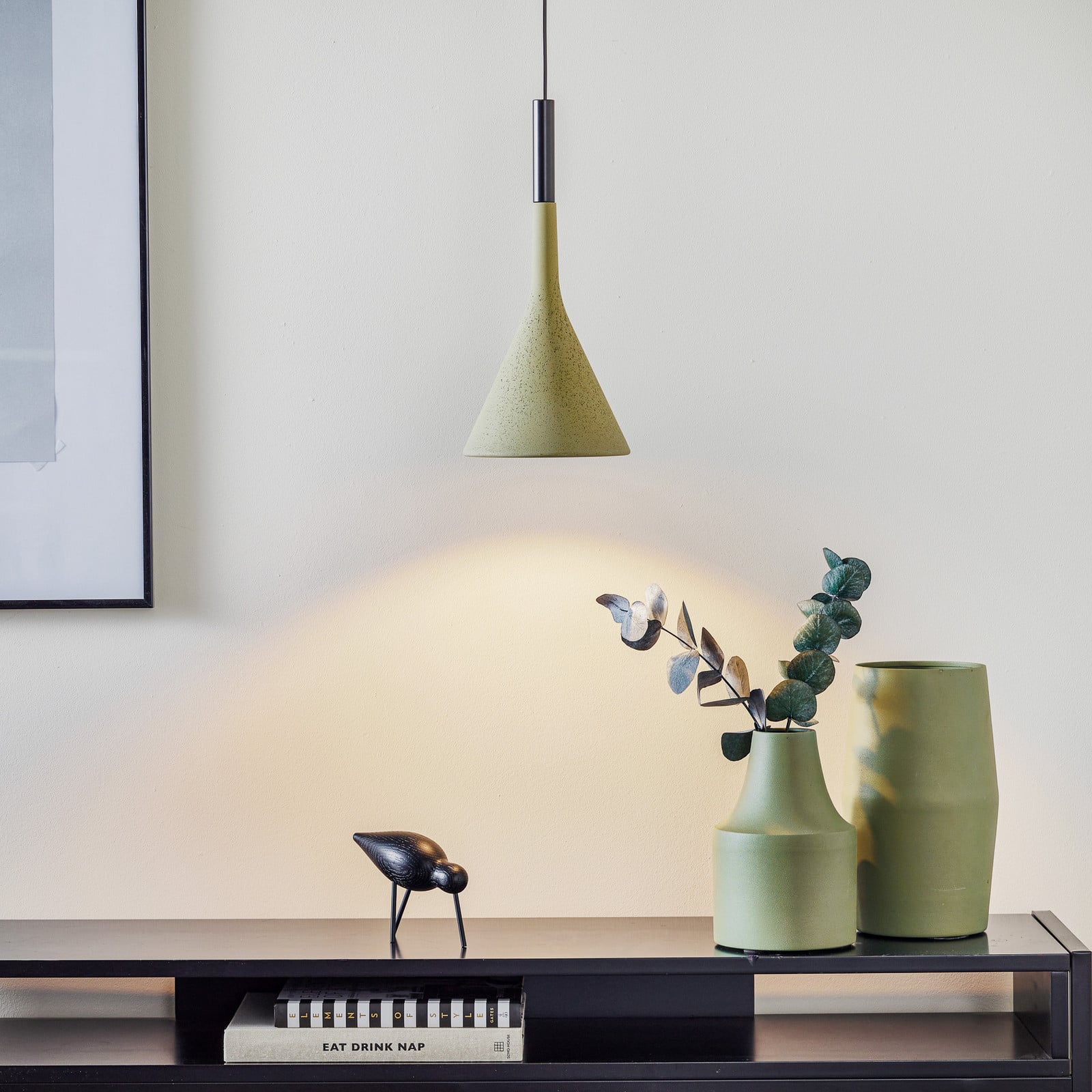 Aplomb Pendel GU10 Green Foscarini - Køkken - Design - Beton - Med én lyskilde billede