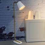 Vloerlamp CONA met witte metalen kap