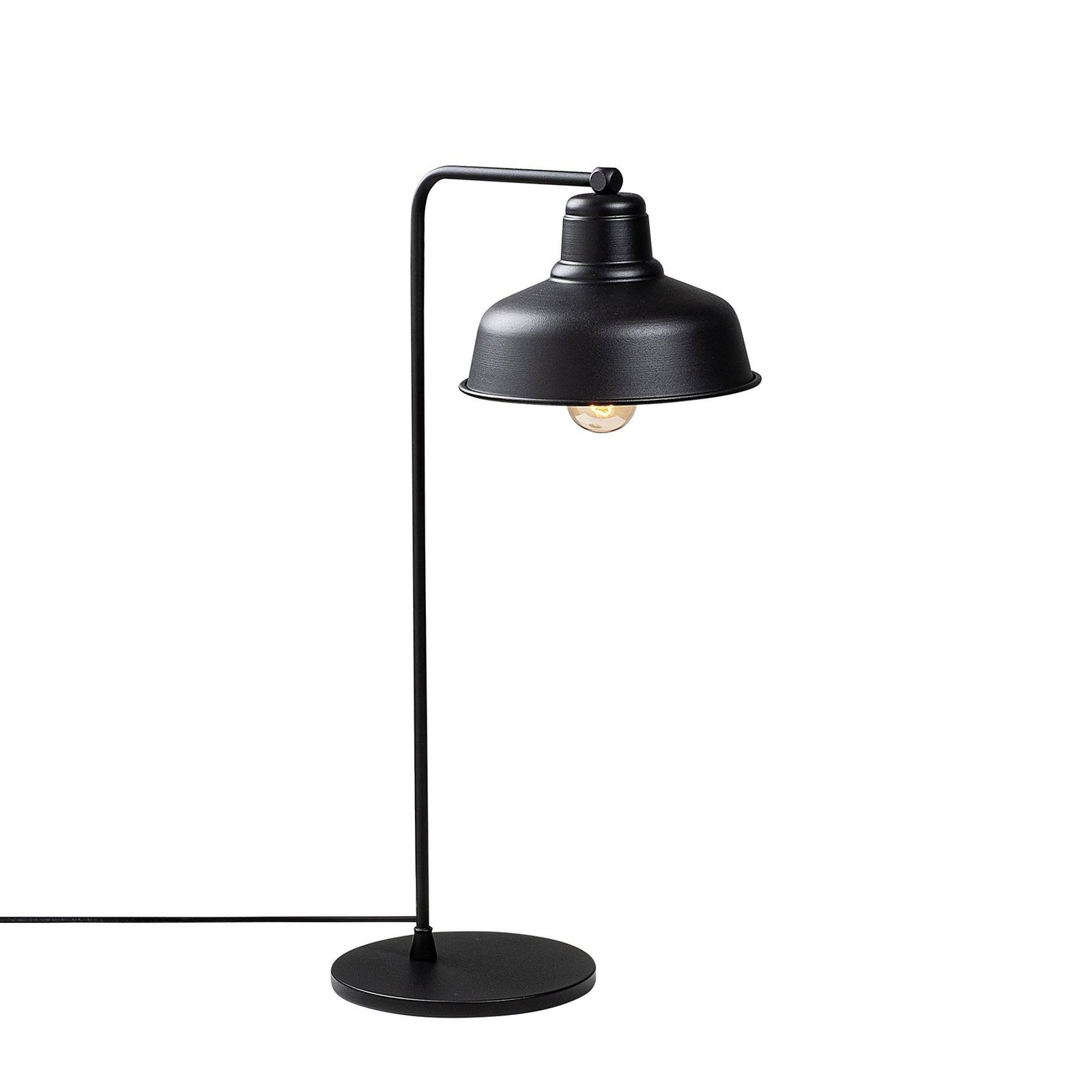 Lampe à poser Berceste 181BLACK-ML, noir Métal hauteur 55 cm