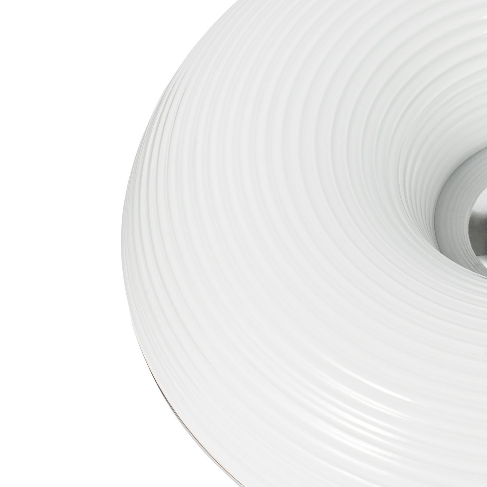 Fjora LED-Tisch-/Wandlampe, weiß/chrom, Ø 30 cm - Lindby Fjora LED-Tisch-/Wandlampe, weiß/chrom, Ø 30 cm - Lindby