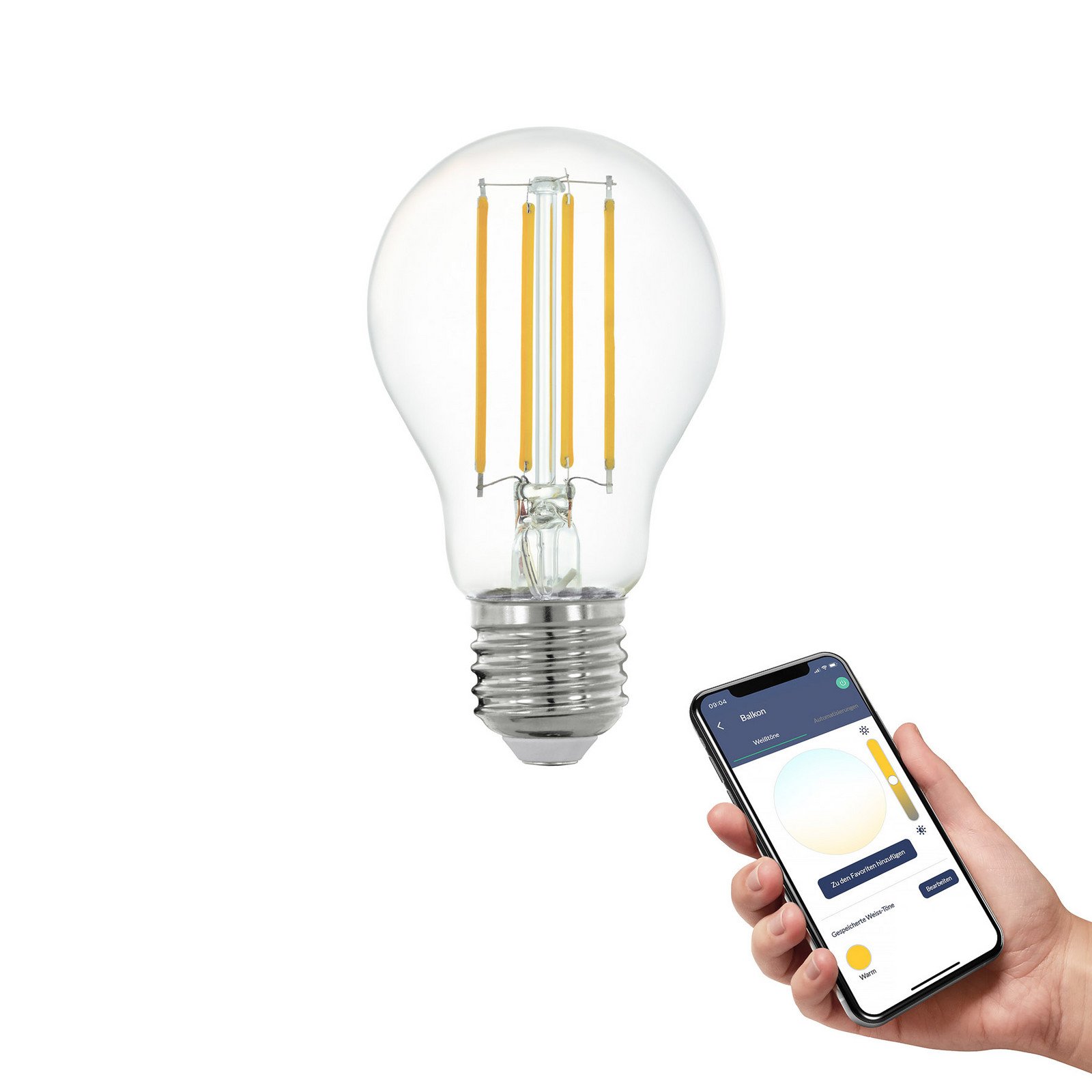 EGLO connect-z E27 A60 lampă 6W 806 lumeni 2700K - clar