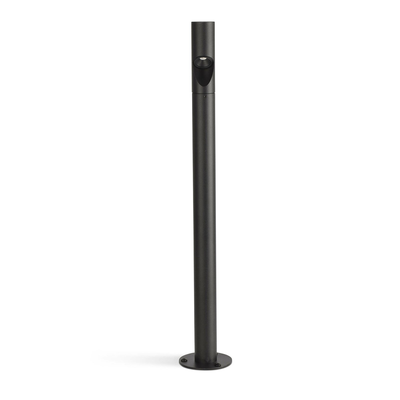 LED pedestal light Bezel, black, aluminium, height 60 cm