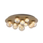 Popup LED-Deckenlampe, bronze/amber Ø60cm CCT, 11-fl. - PURE
