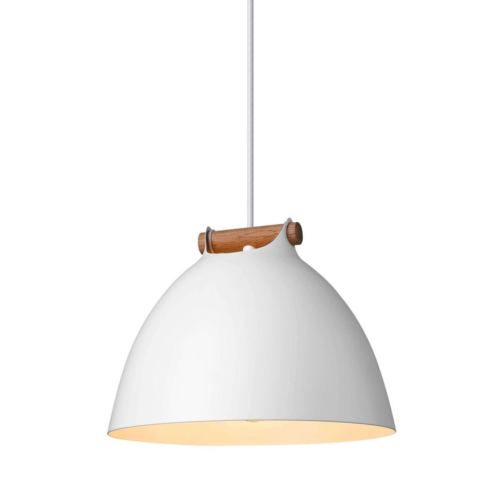 Århus Závěsná Lampa Ø24 White/Wood - Halo Design