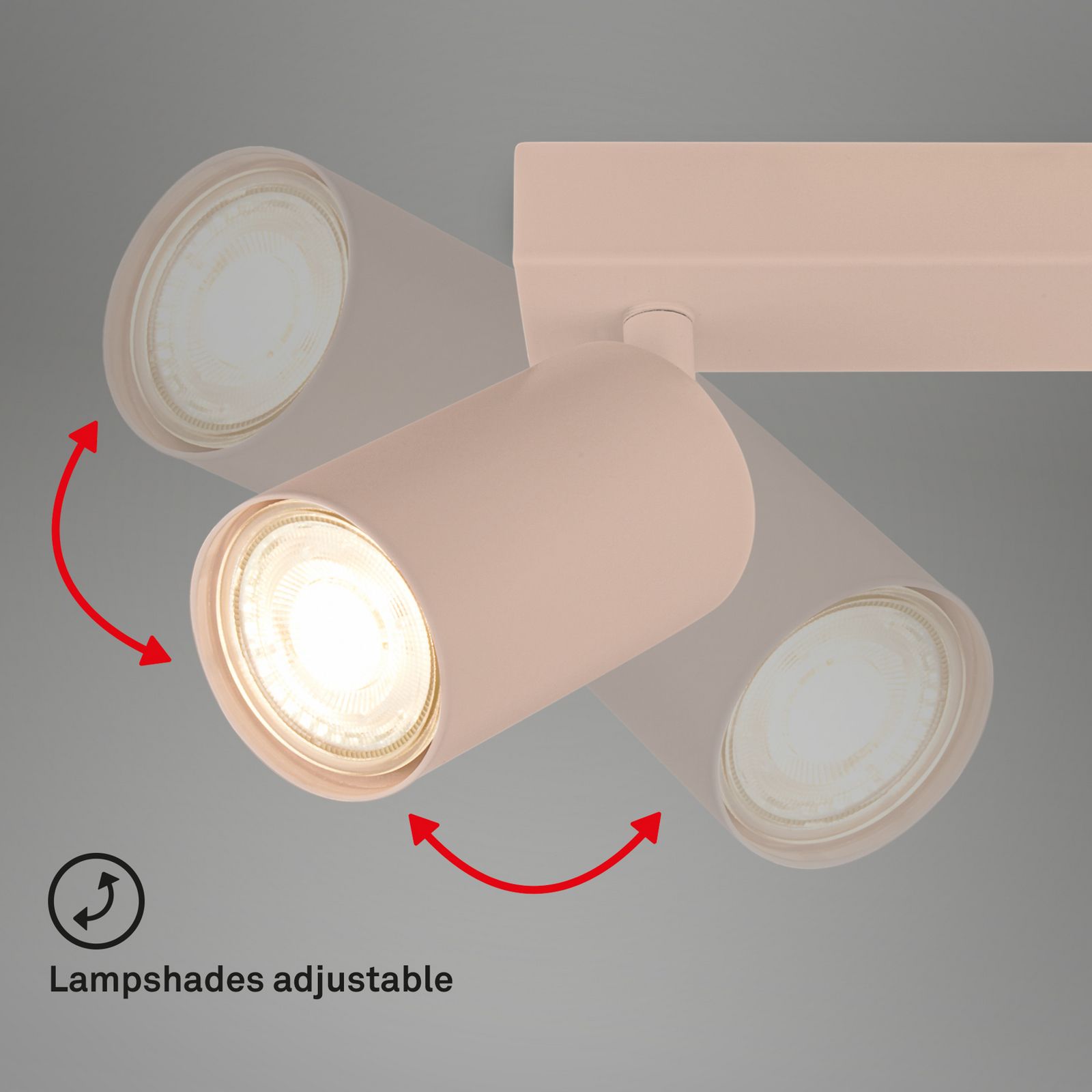 Downlight Tip, beige, 2 luces, metal, GU10, orientable Downlight Tip, beige, 2 luces, metal, GU10, orientable