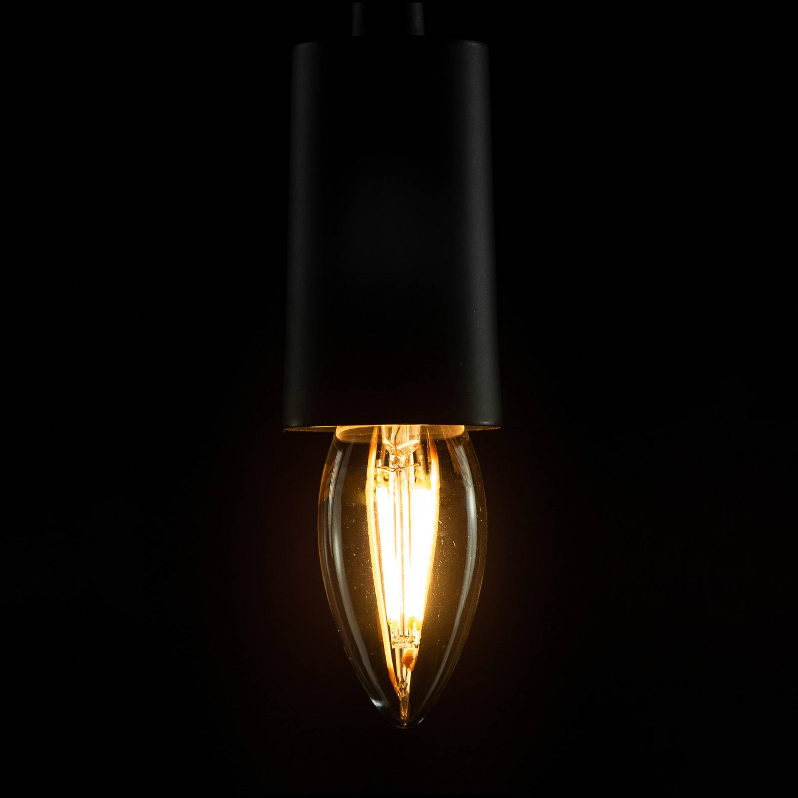 SEGULA LED-lampa E27 4 W B35 2 700 K klar dimbar