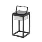 Tilena Square Célula solar Candeeiro de mesa Preto - Lucande
