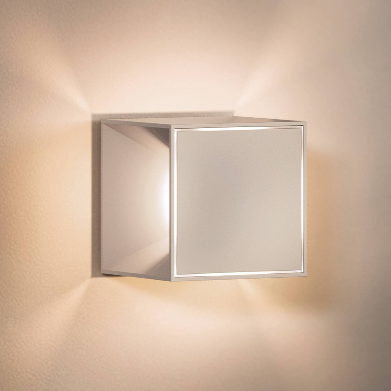 Nutalis mini LED ladattava pöytävalaisin beige IP54 himmennettävä