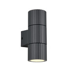 Āra sienas lampa Parana, antracīta krāsā, augstums 16 cm, metāls, 2 spuldzes.