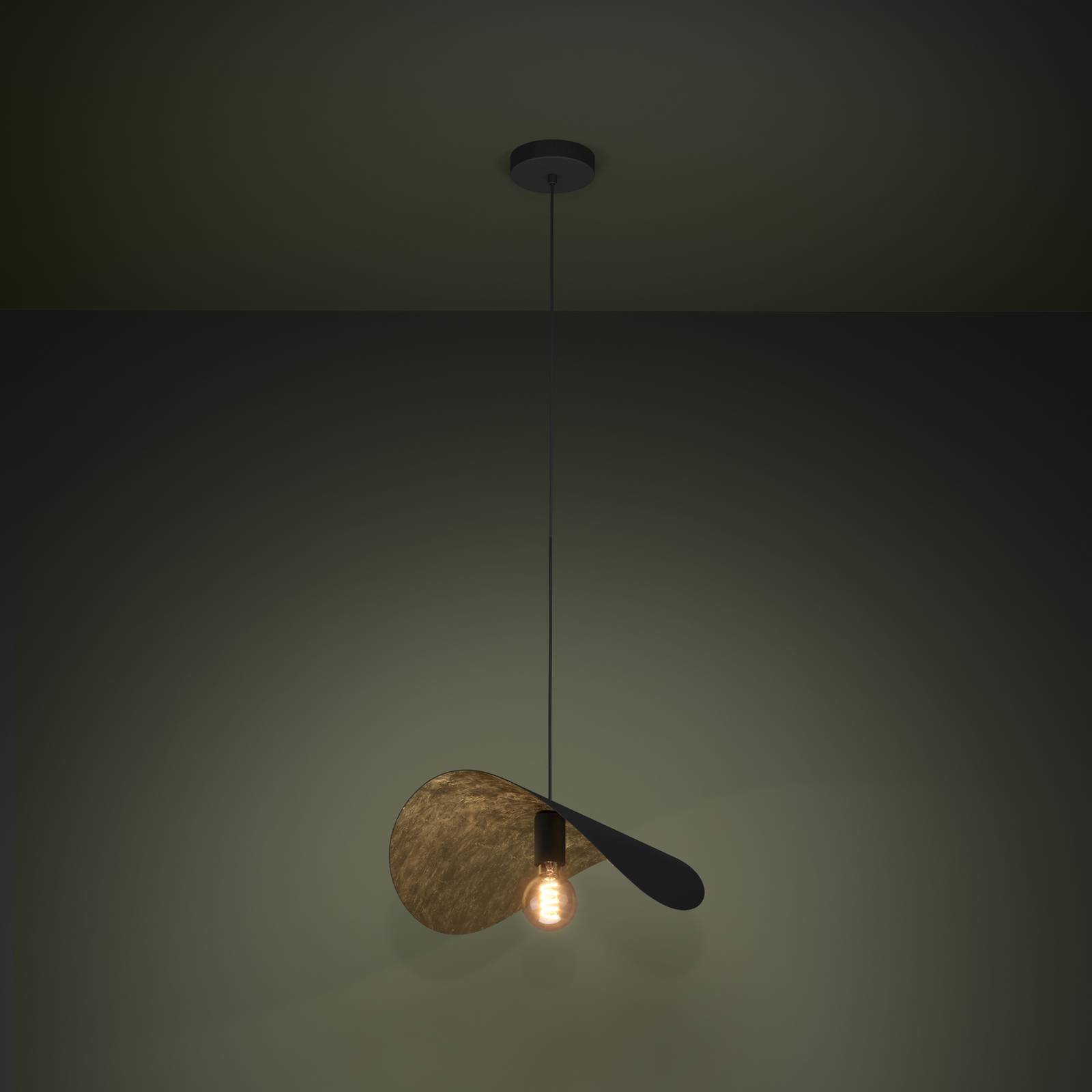 EGLO Stars Of Light Hängeleuchte Saceda L. 53cm schwarz/gold günstig online kaufen