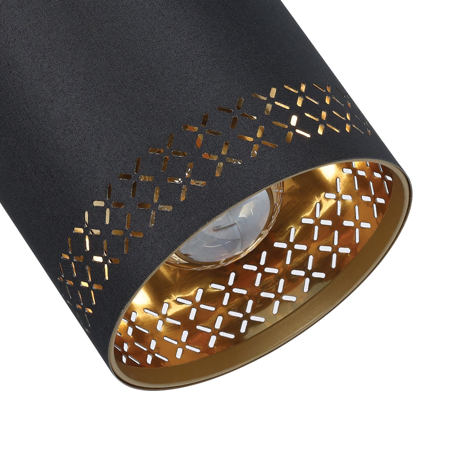 Nástenné bodové svetlo Esteperra čierna/zlatá 1pl.