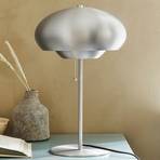 Stolní lampa FRANDSEN Champ, kartáčovaný matný hliník