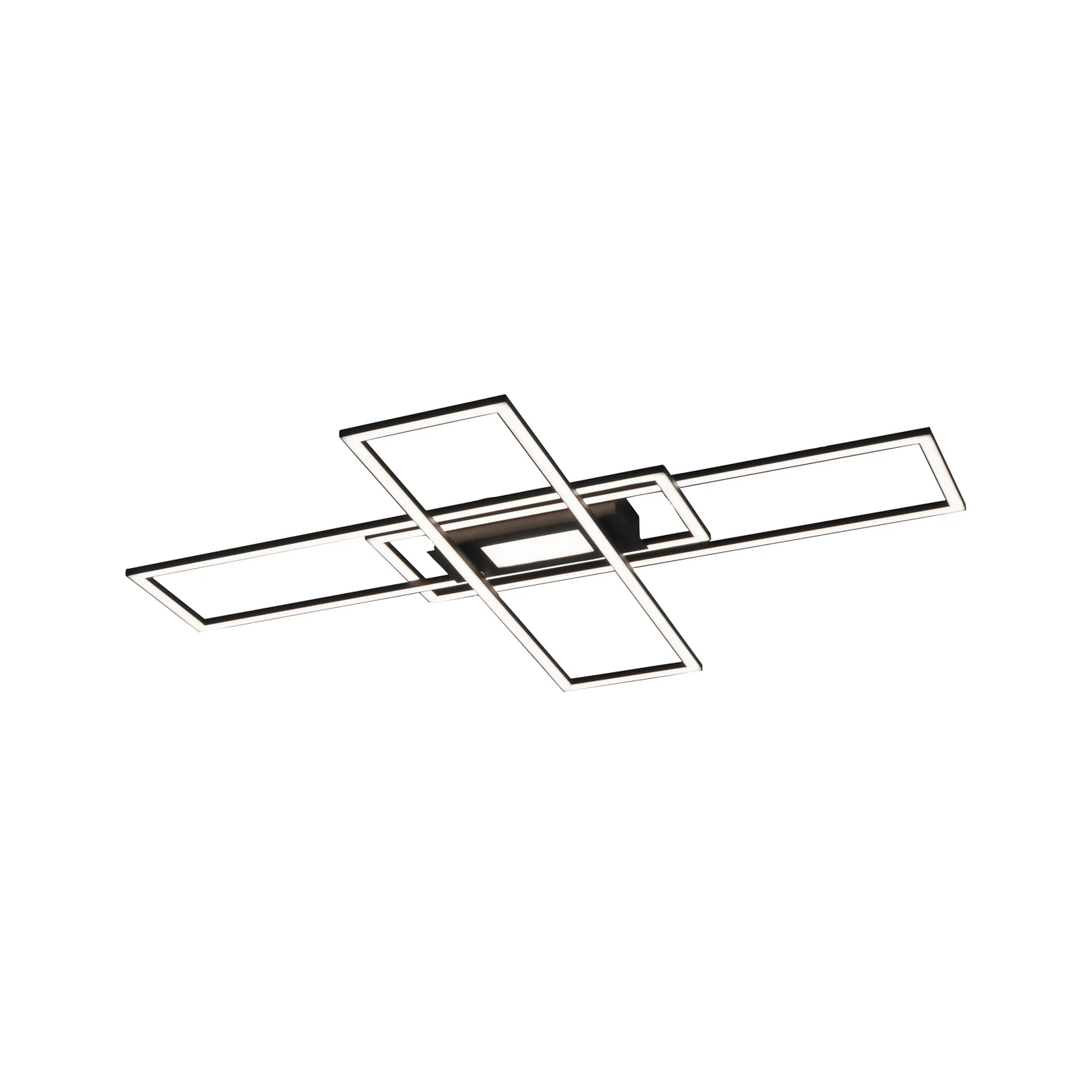 LED-kattovalaisin Asmin, CCT, musta, 98,9x69,4cm