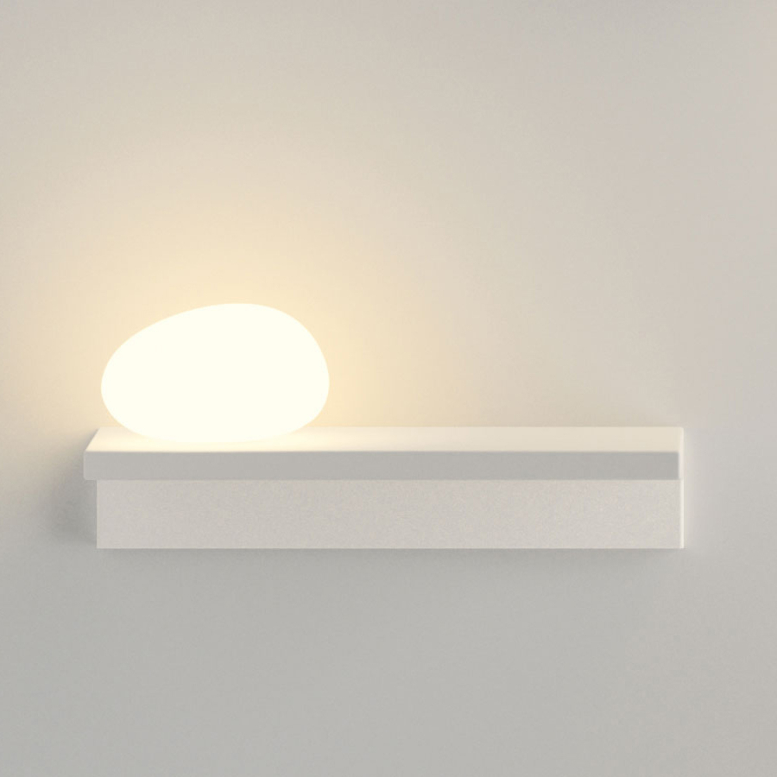 Vibia Suite - LED φωτιστικό τοίχου 14 cm πέτρα αριστερά