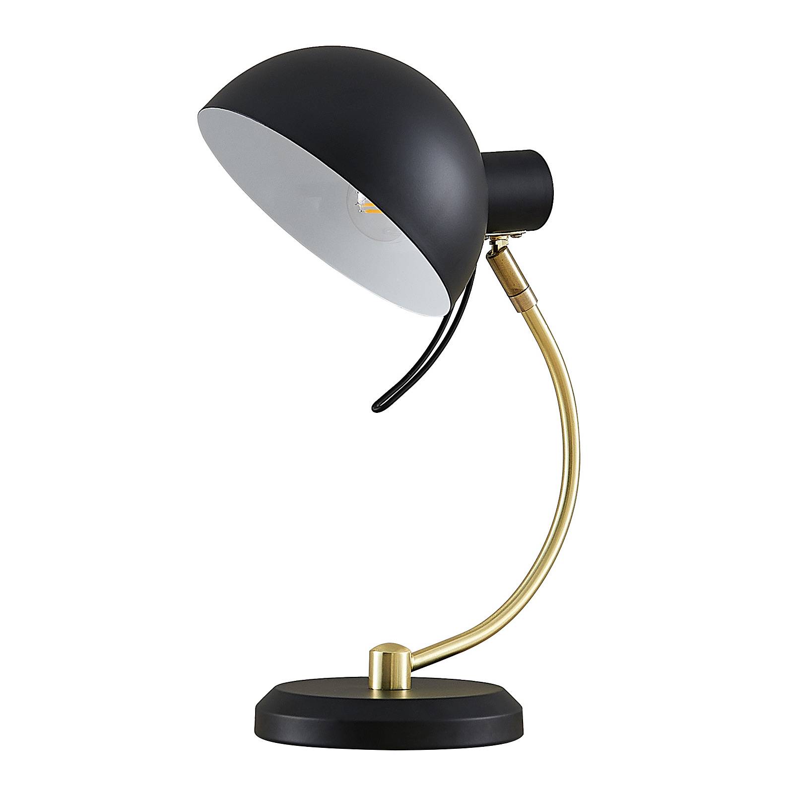 Lindby Taissia lampe à poser noire laiton