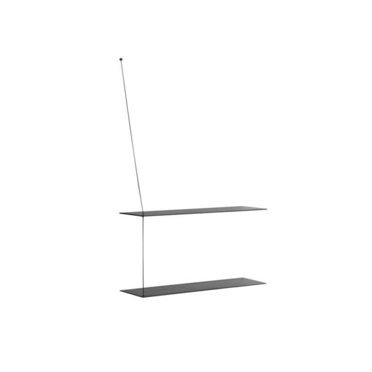 Stedge Hylly L80 Black - Woud