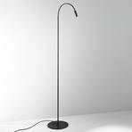 Egger Zooom LED floor lamp, flexible arm, black