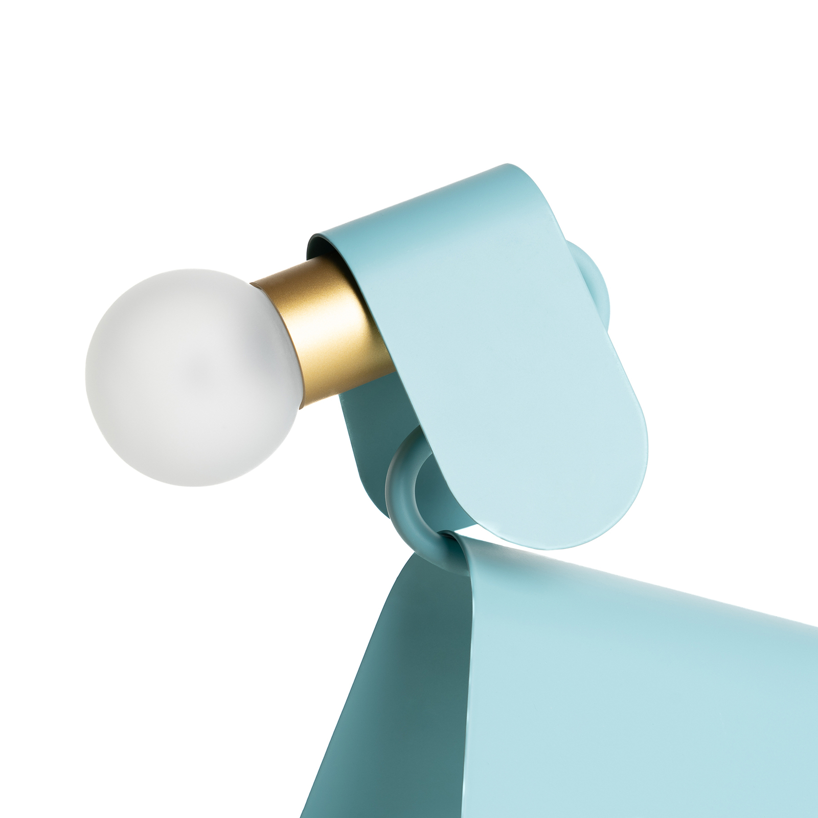 Lucande Idalina LED-Tischlampe, Hund, hellblau