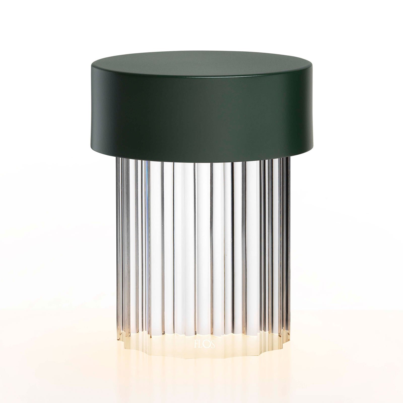 Last Order Fluted Portable Lámpara de sobremesa Matt Green - Flos