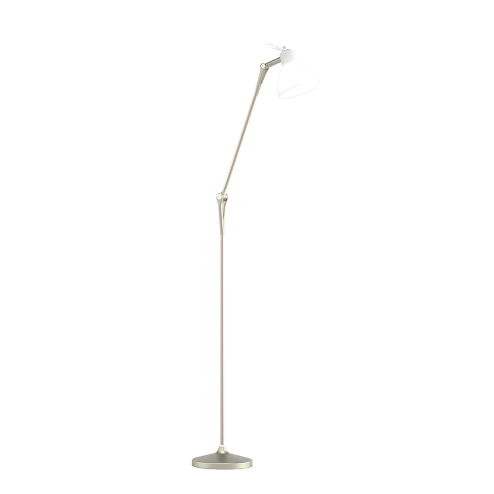 Luxy F1 Lampadar Light Bronze/Satin White - Rotaliana