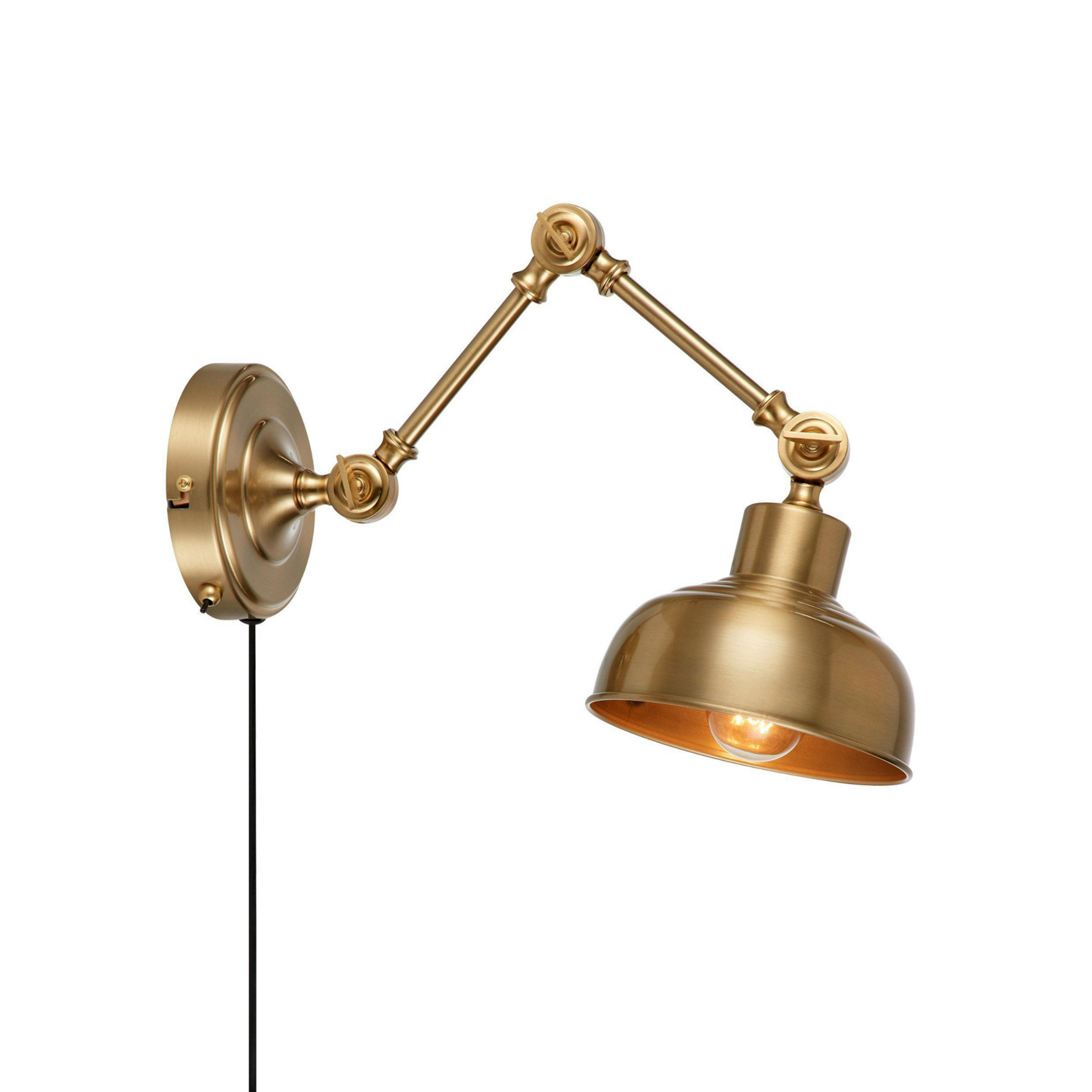 Grimstad Vegglampe Mørk Brass - Markslöjd