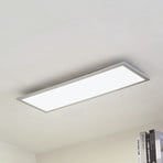 Arcchio Panneau LED Lyndra, 80 cm, argenté, aluminium, intensité variable, CCT