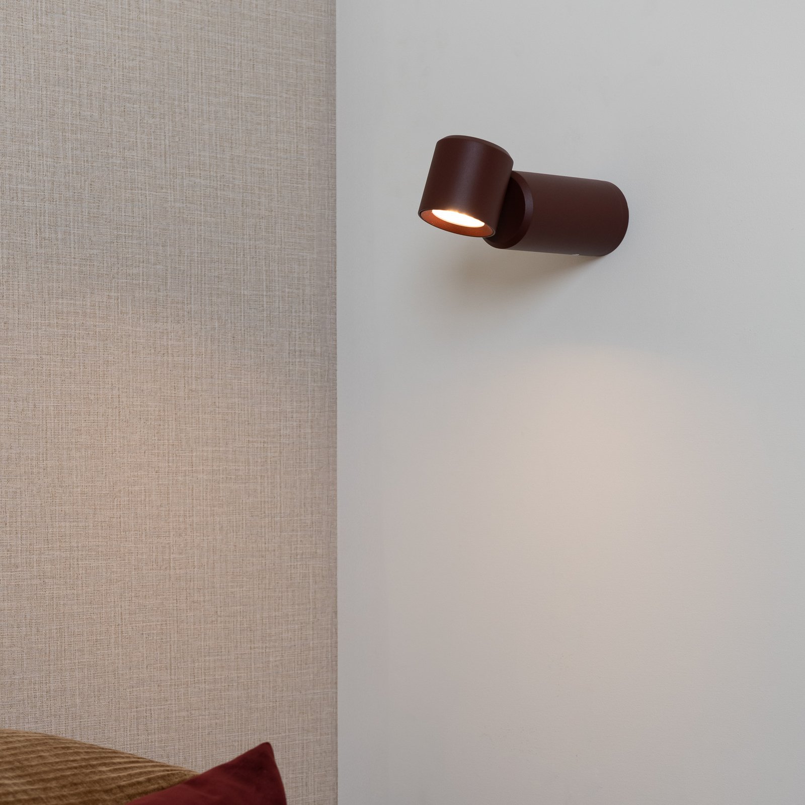 IT'S ABOUT ROMI LED-Akkutischlampe Milan, dunkelrot, 19 cm
