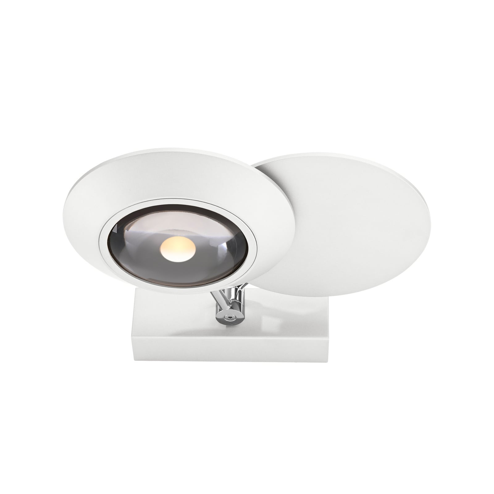 Oculis LED-Wandlampe, weiß, 30 cm, Eisen/Glas, 2-flg. - PURE Oculis LED-Wandlampe, weiß, 30 cm, Eisen/Glas, 2-flg. - PURE