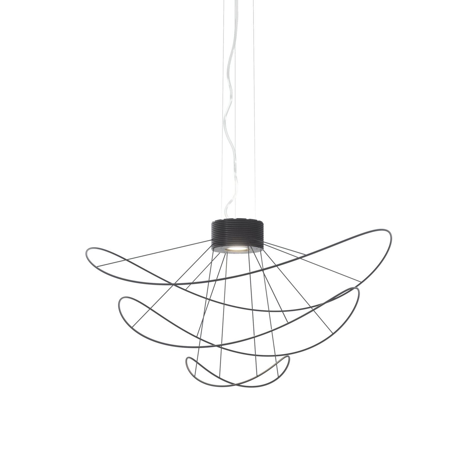 Axolight Hoops 3 LED-Hängeleuchte, schwarz
