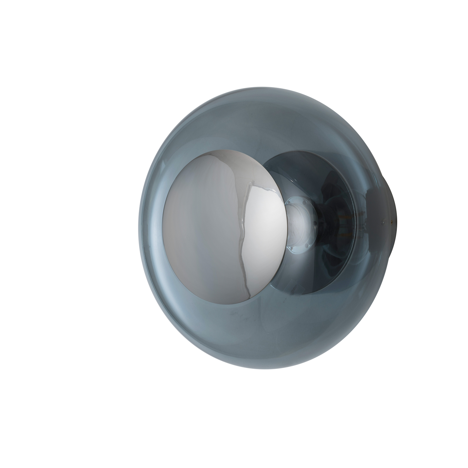 EBB & FLOW Wandleuchte HORIZON SURFACE, rauchgrau, Ø 21 cm