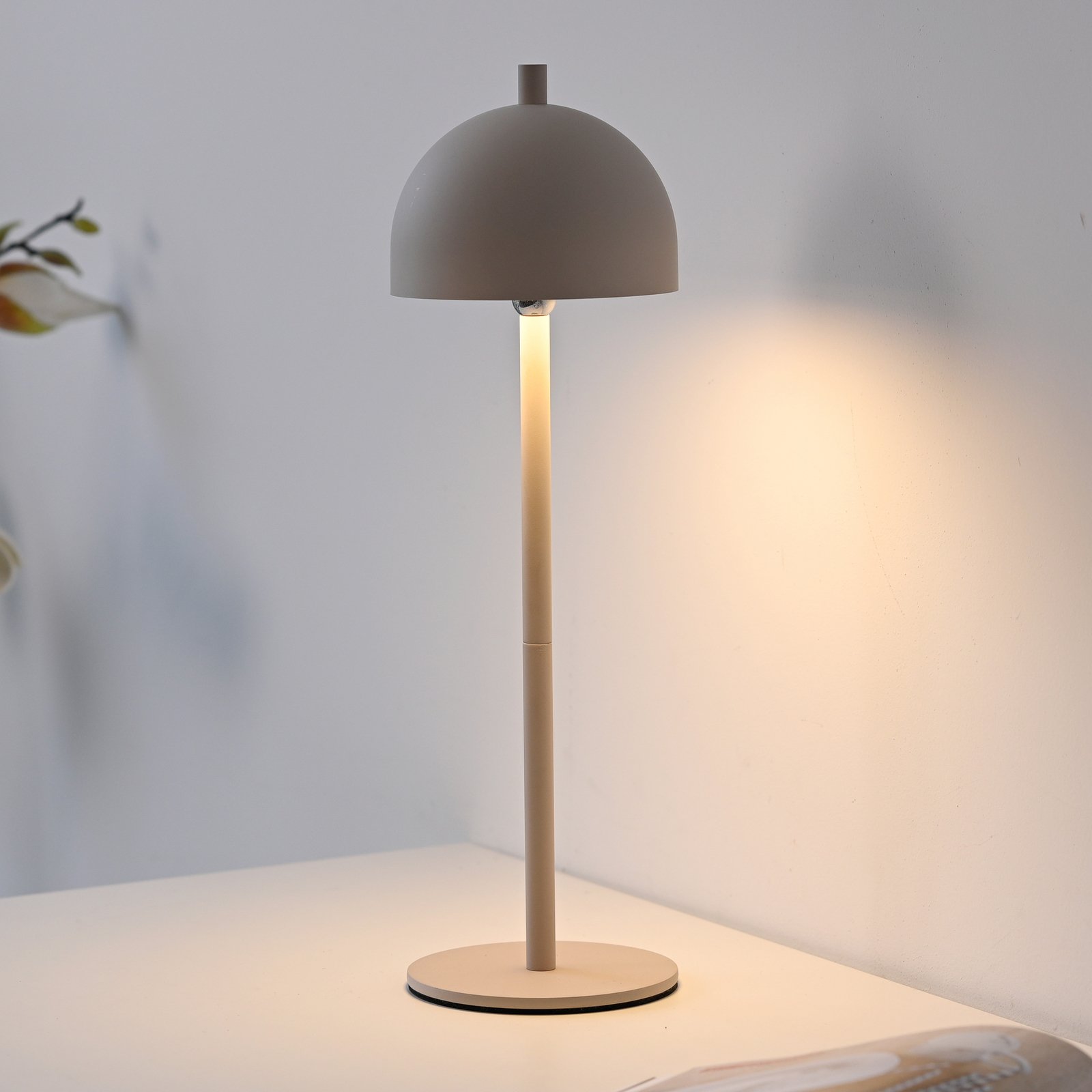 SCHÖNER WOHNEN LED-Akku-Tischlampe Bellies, Sandbrise, IP54 SCHÖNER WOHNEN LED-Akku-Tischlampe Bellies, Sandbrise, IP54