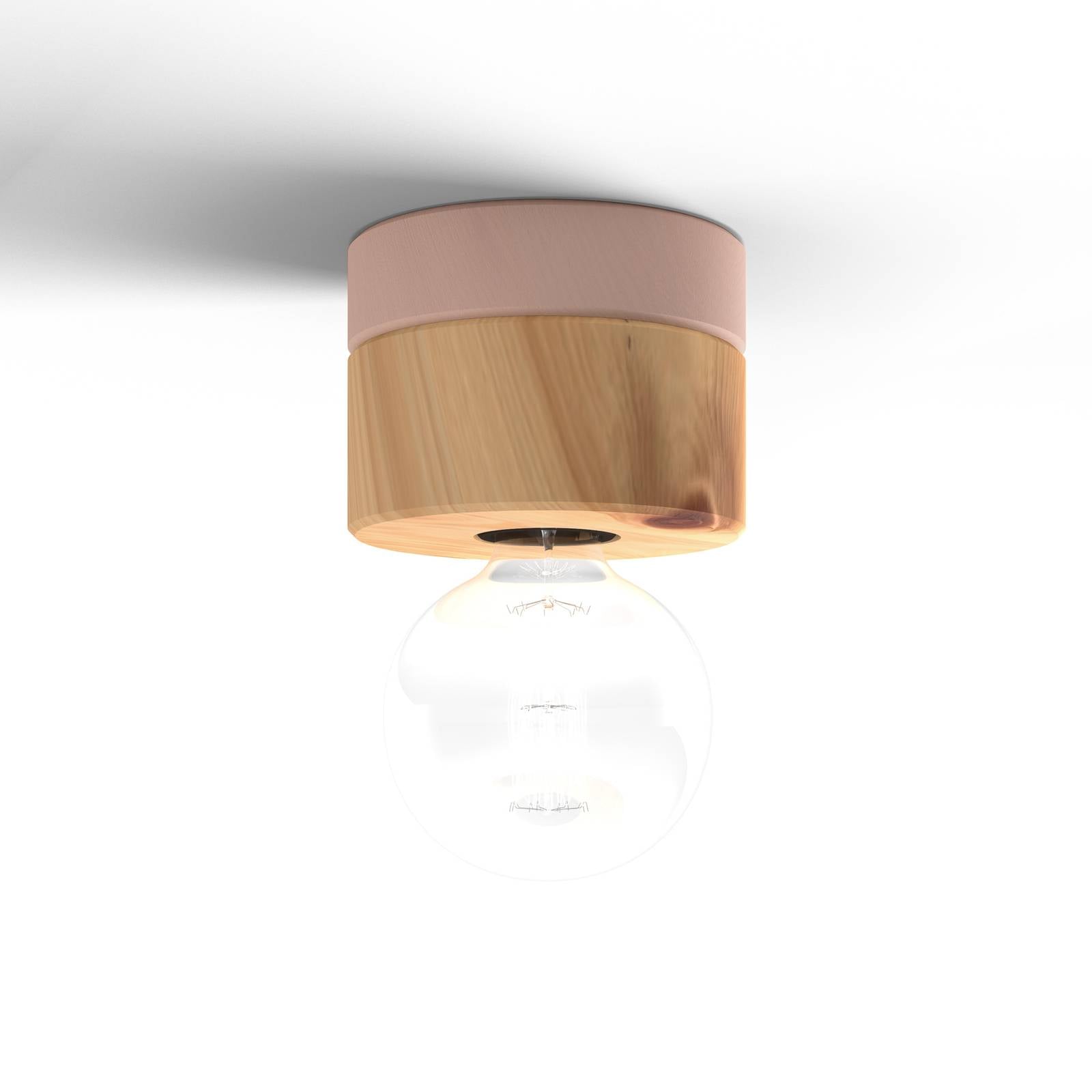 Almut von Wildheim Wooden Ceiling Light - Living / Dining Room - Flush Ceiling Light - dimmable - Scandinavian - Brown