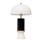 KARE Josy lampada da tavolo, bianco/nero, acciaio, altezza 51 cm