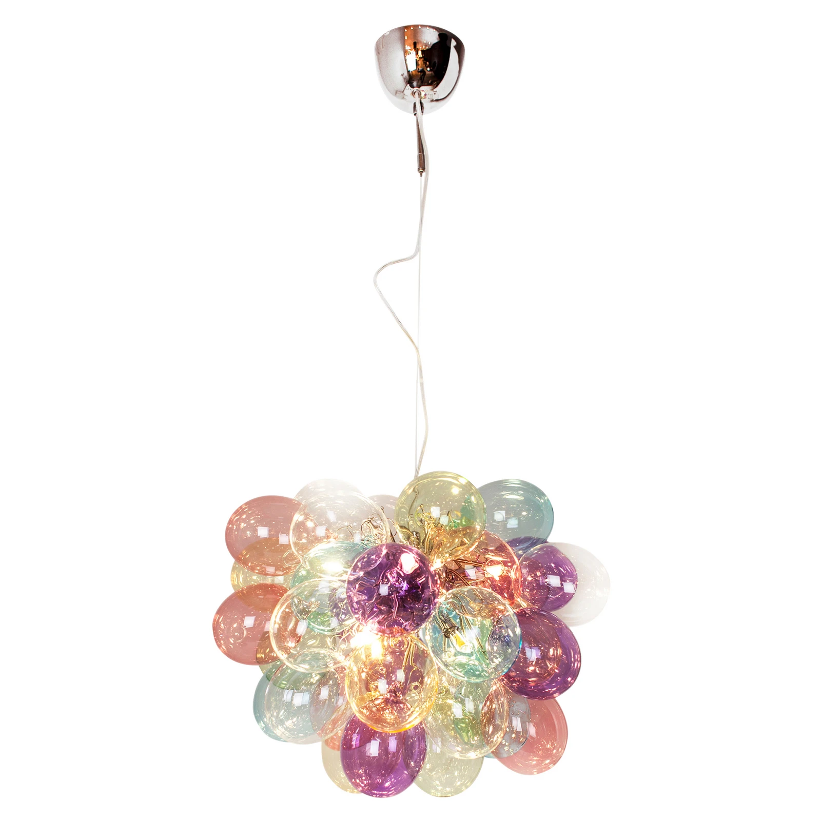 Rydéns Gross klaasist ripplamp, värviline, 50 cm