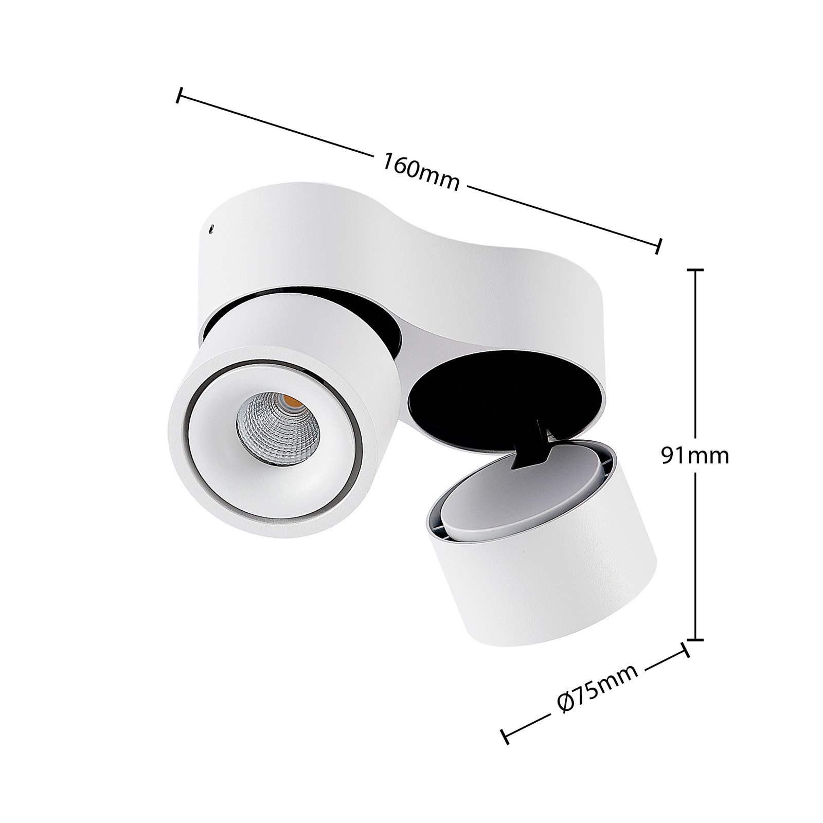 Rotari 2 Ceiling Lamp 2x6,1W White - Arcchio