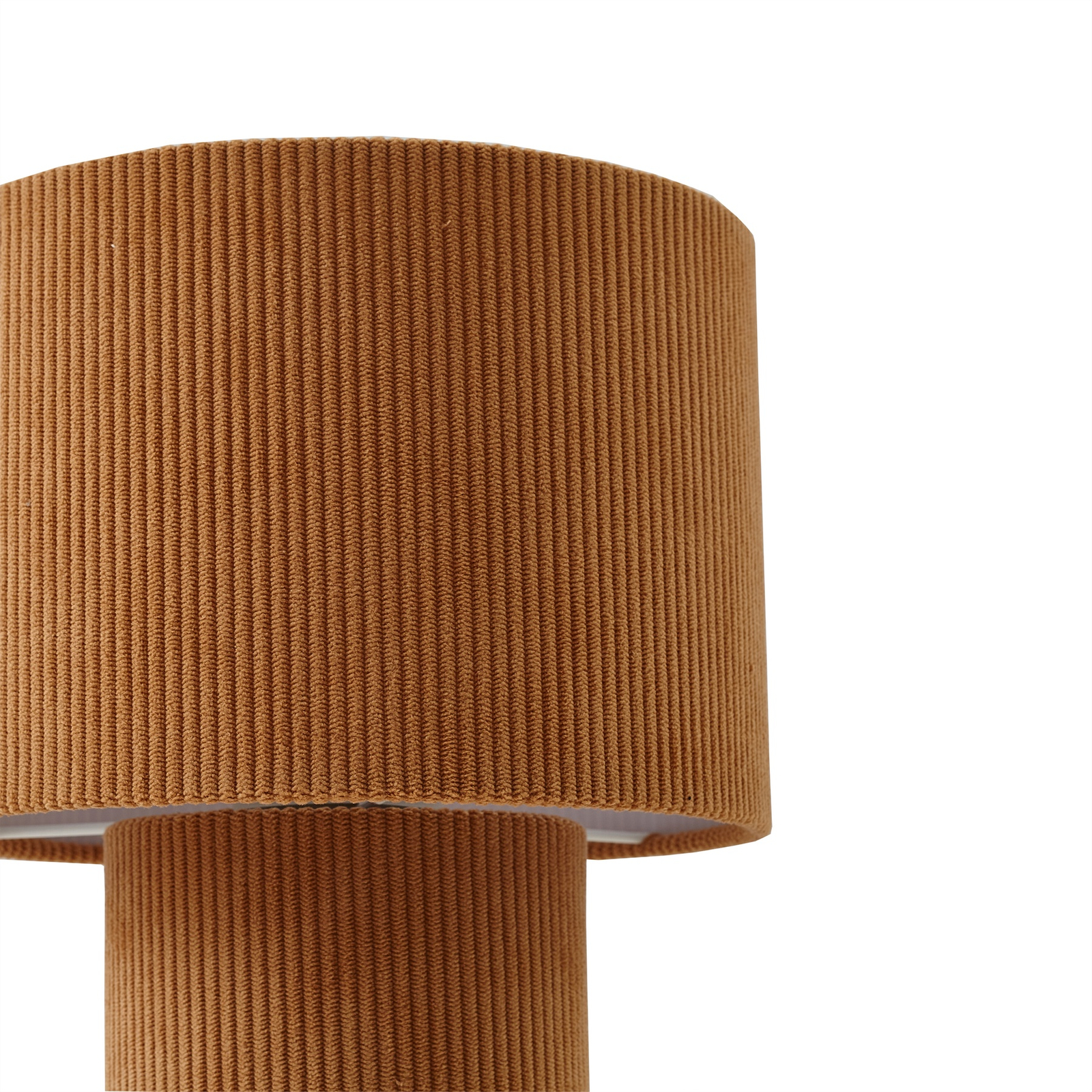 Lindby table lamp Jone, light brown, textile, 30 cm high, E27