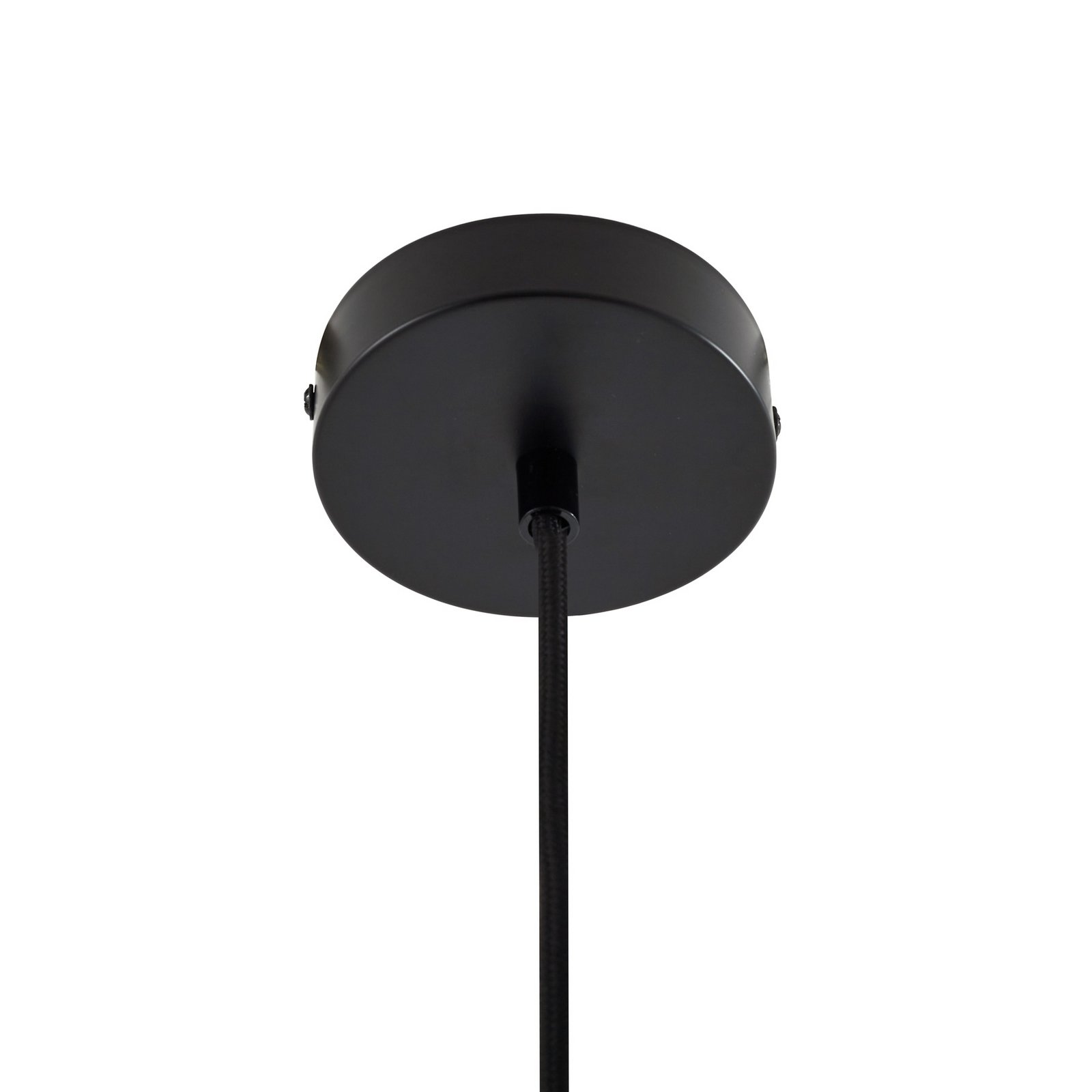 Lindby Hattie pendant light, black, Ø 5 cm, metal, E27