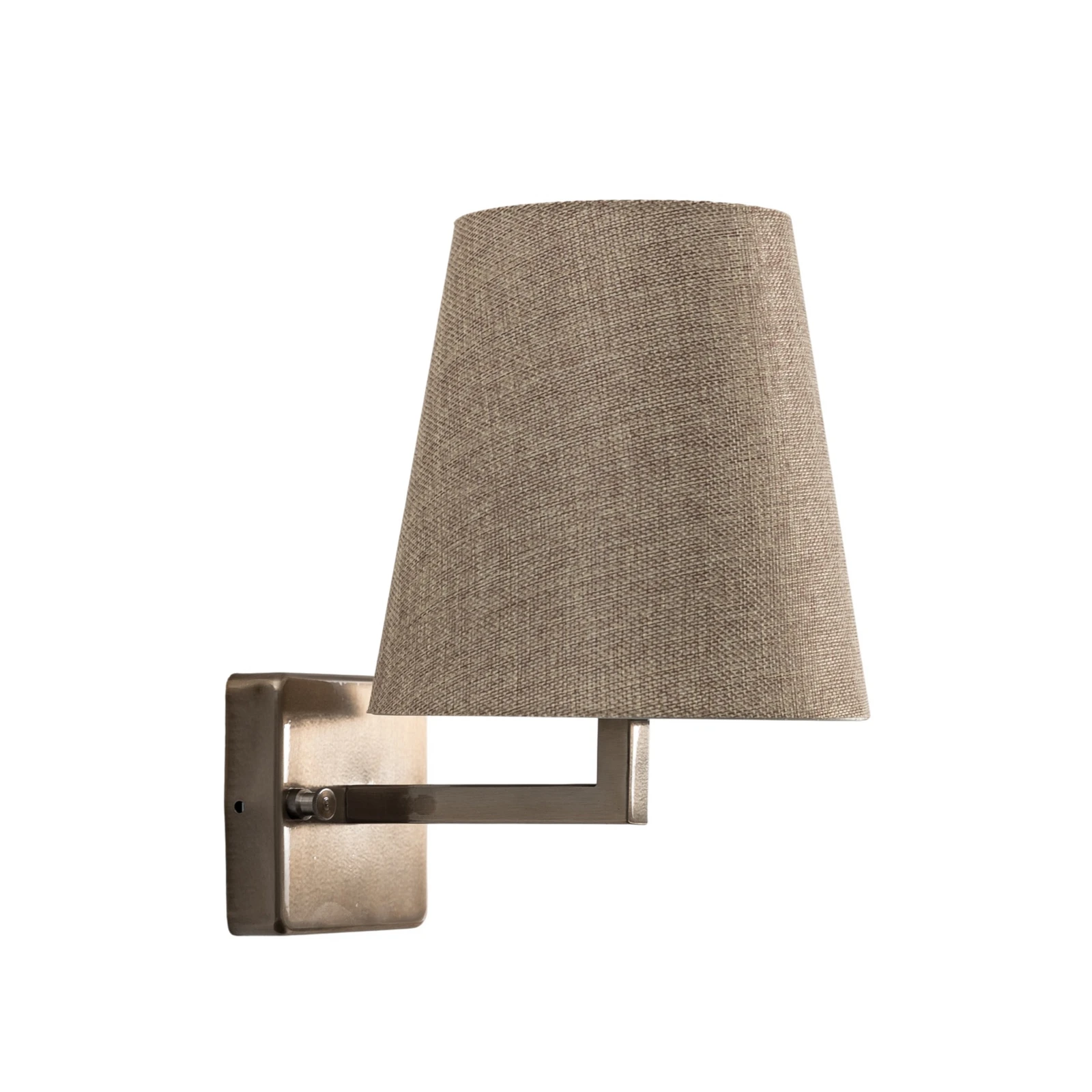 Wandleuchte Profil, gold/creme, Metall/Stoff, Höhe 30 cm
