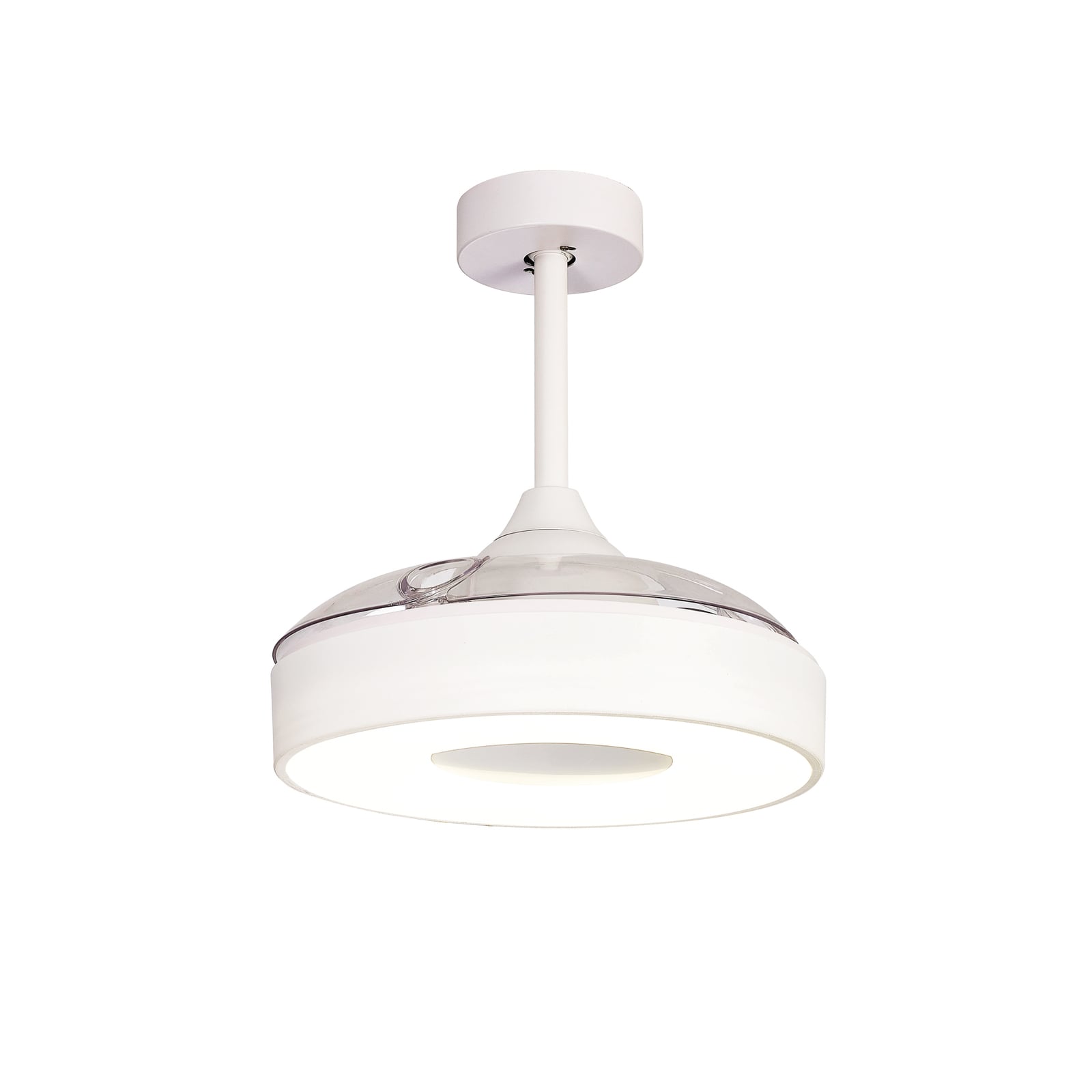 Coin Mini LED-Deckenventilator weiß DC leise Ø91 cm - Mantra