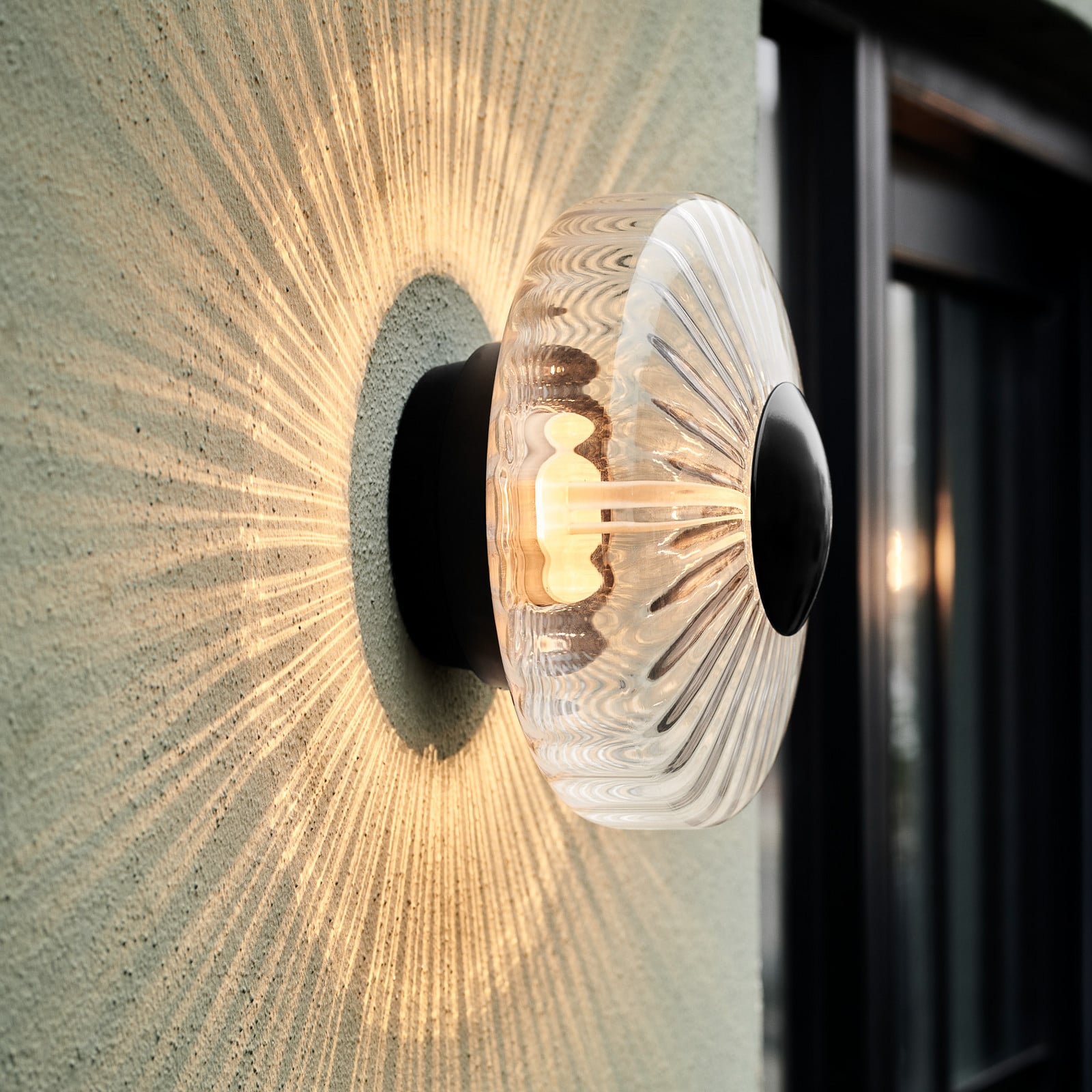 udendørs LED-væglampe New Wave Optic, 26 cm IP65 DESIGN BY US - Aluminium - Med én lyskilde