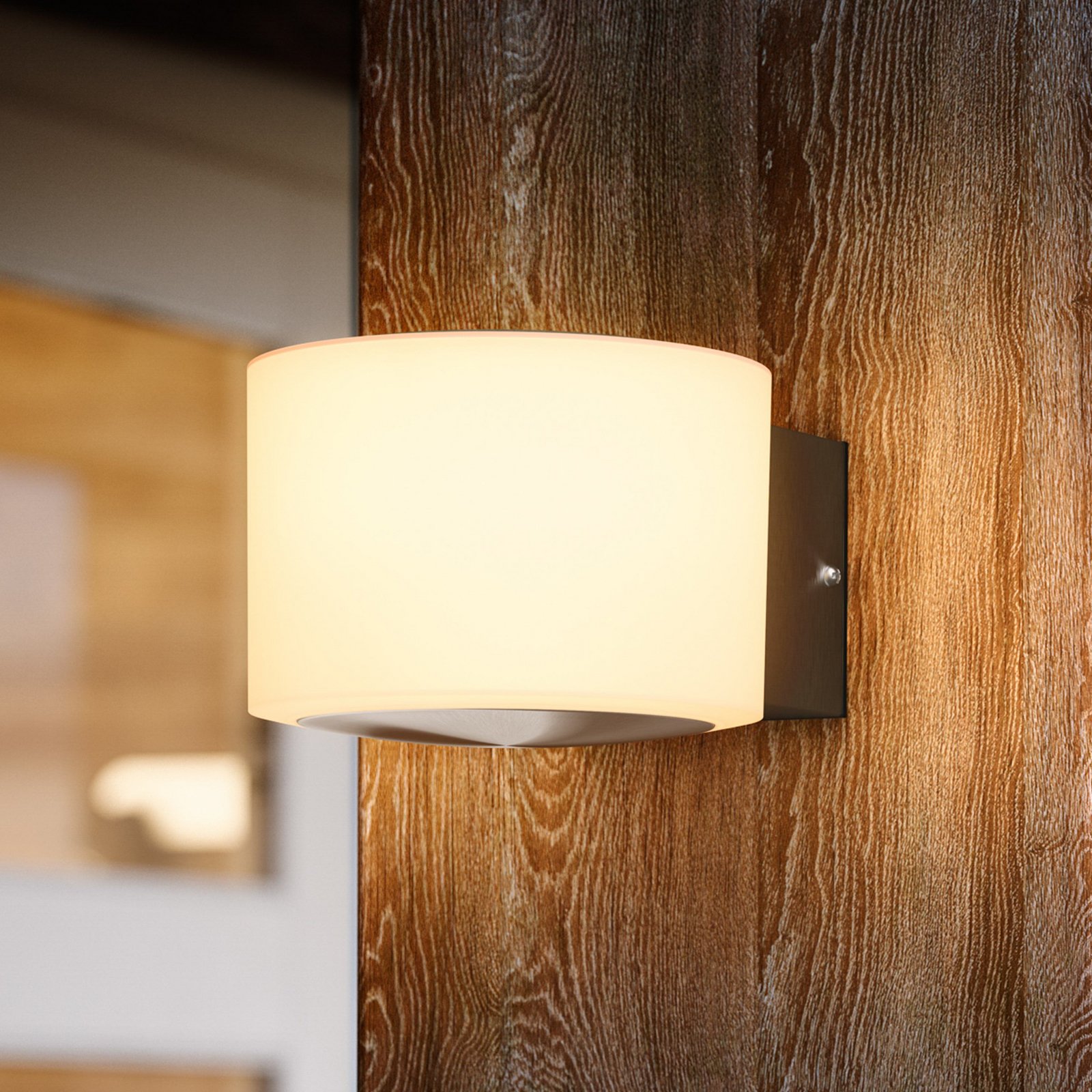 Philips LED лампа за външна стена Otis UE, бяла, стомана, IP44