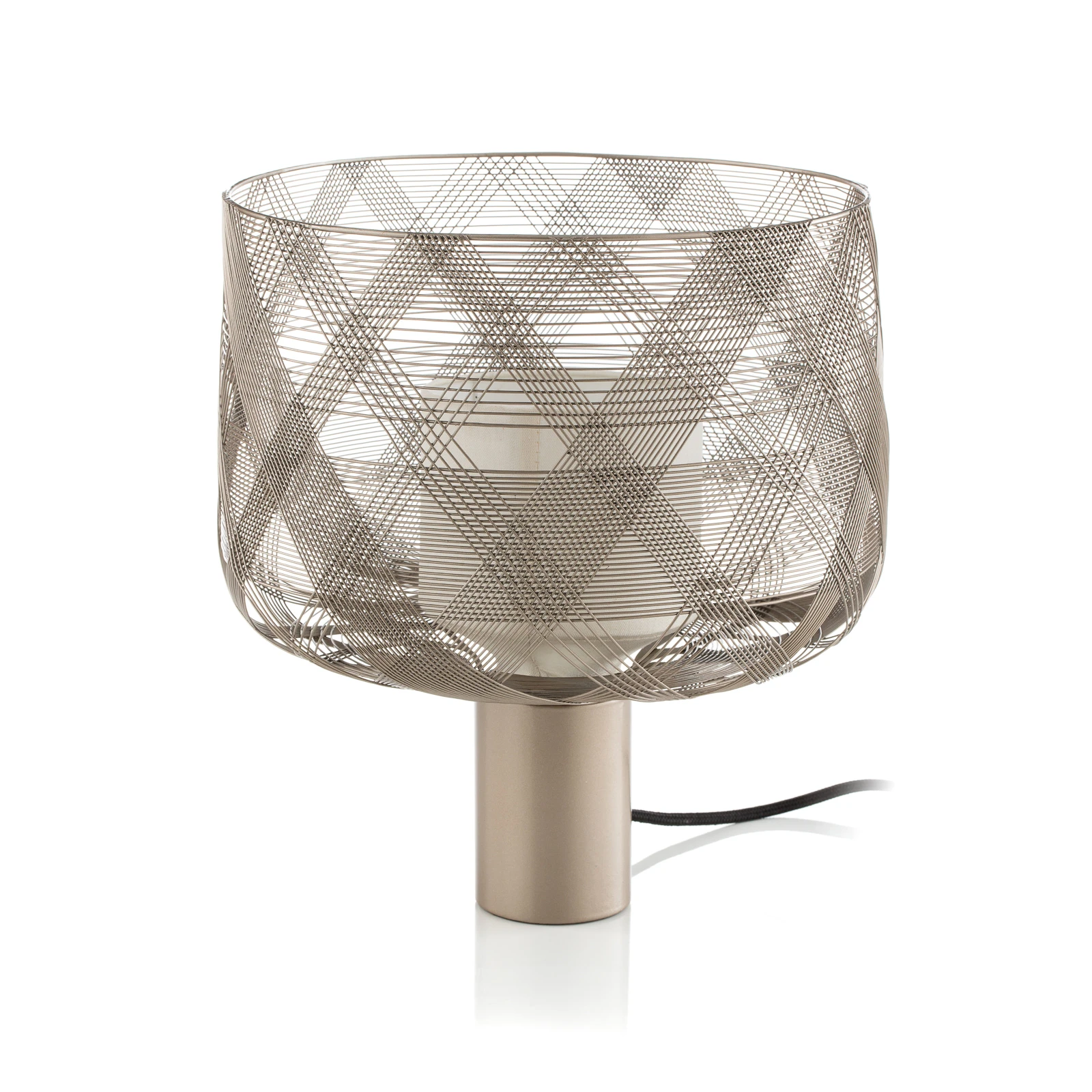 Candeeiro de mesa Forestier Antenna M 29 cm cinzento metalizado