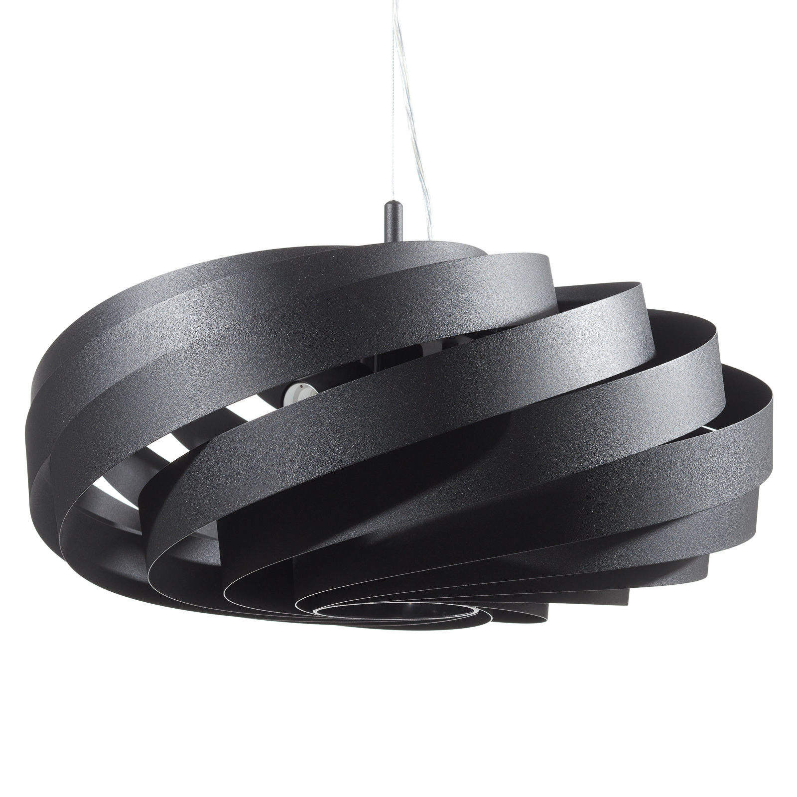 Vento pendant light, black, Ø 60 cm, metal, E27